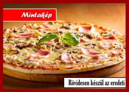VIRSLI Pizza 24cm majonézes alap,füstöltsajt,virsli,tojás,sajt