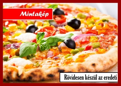 PIKÁNS Pizza 24cm paradicsomos alap,sonka,fokhagyma,tojás,pepperoni/édes/,sajt